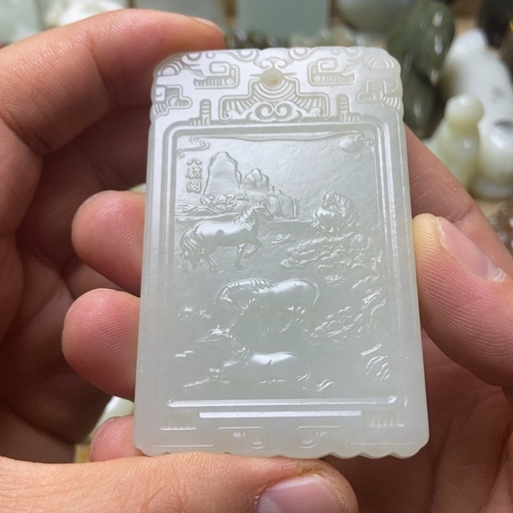 和田玉未镶嵌挂件