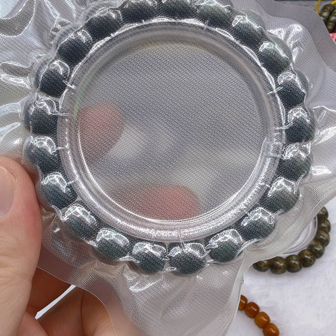 星月菩提手串13高端绿星月菩提单圈11×10