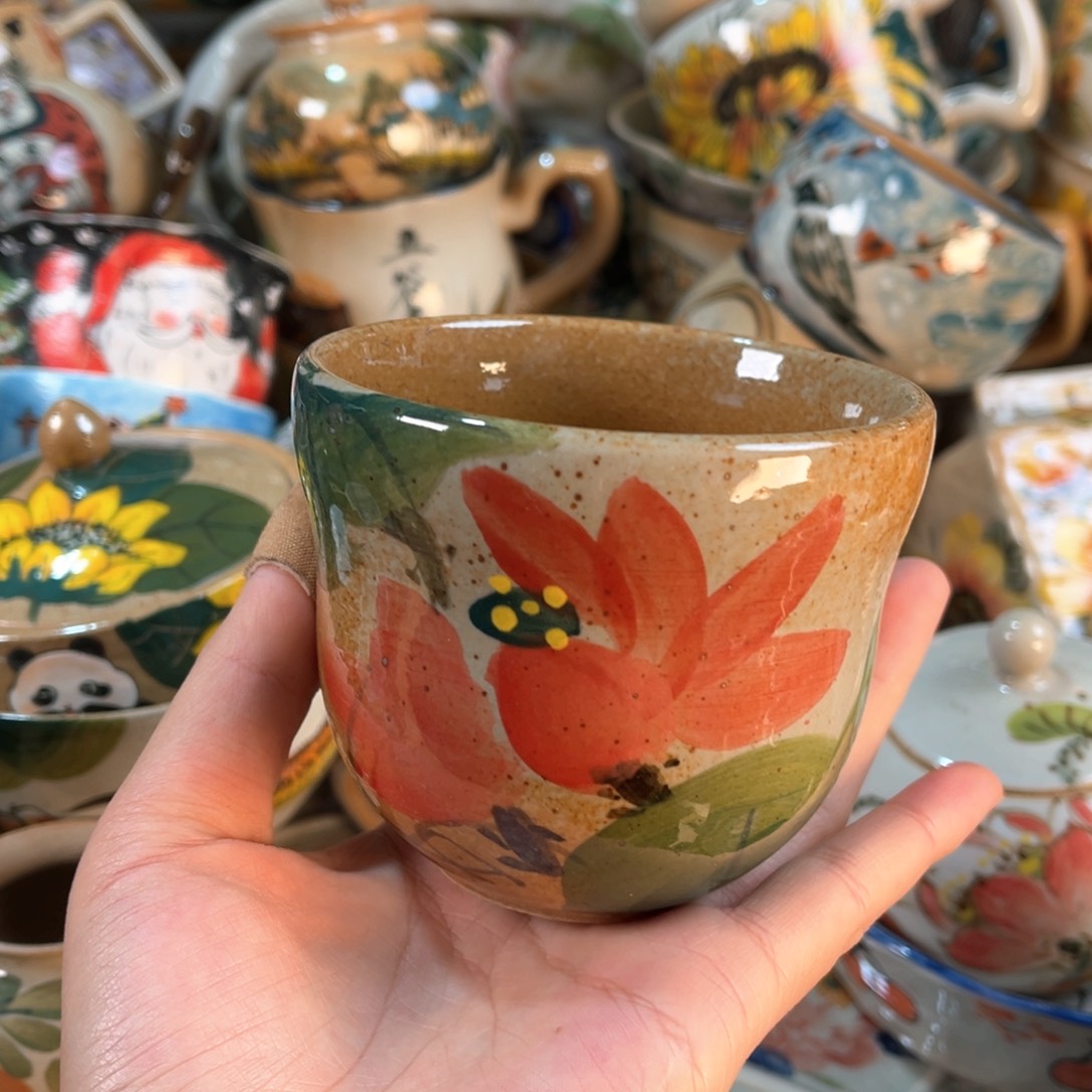 景德镇手工手绘杯