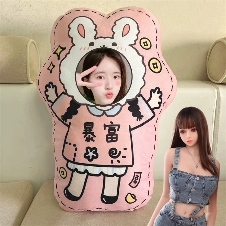 定制1-1.3真人照片人形抱枕diy情侣可爱Q版双面毛绒公仔礼物