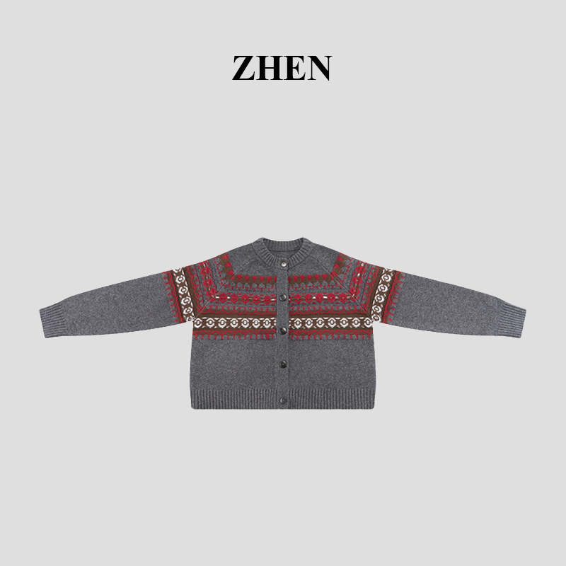 【ZHEN】25K01744 2025新款时尚气质休闲百搭开衫上衣女