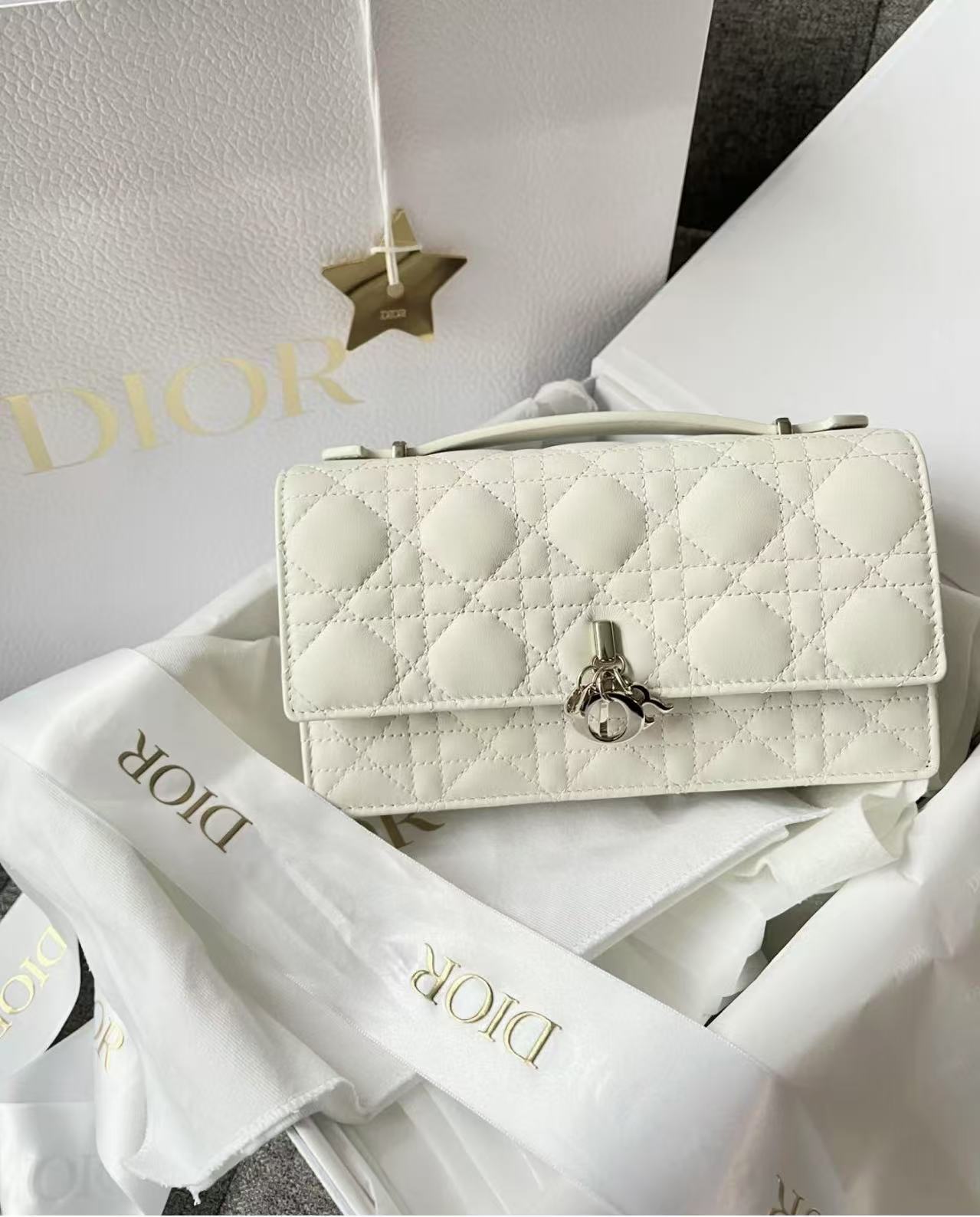 99新 DIOR/迪奥 定金/lady dior woc白金/优品