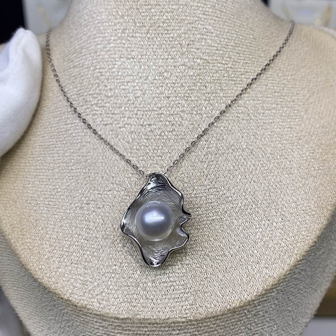 海水珍珠颈饰银S925镶嵌
