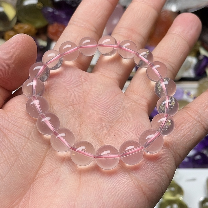 水晶手链未镶嵌.*M粉晶