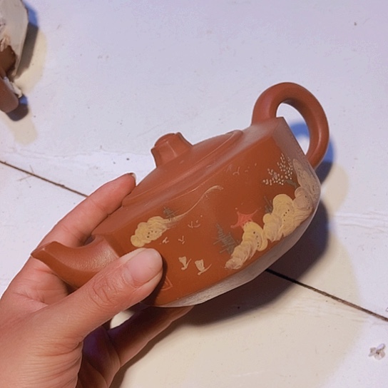 全手工制作宜兴紫砂壶微瑕