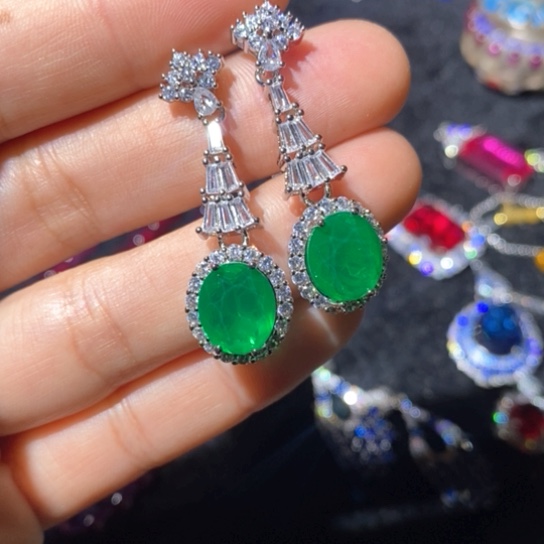 红宝石戒指银S925镶嵌