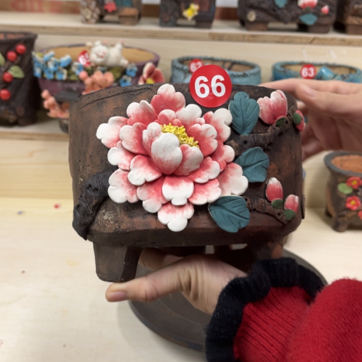 【闪购商品】紫砂花盆66号内口15外高13