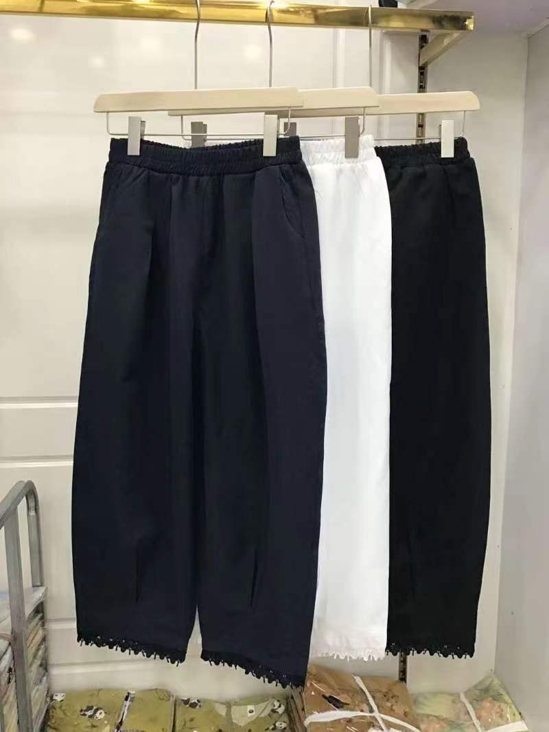 【娜姐家】41#夏季百搭时尚睫毛休闲灯笼裤