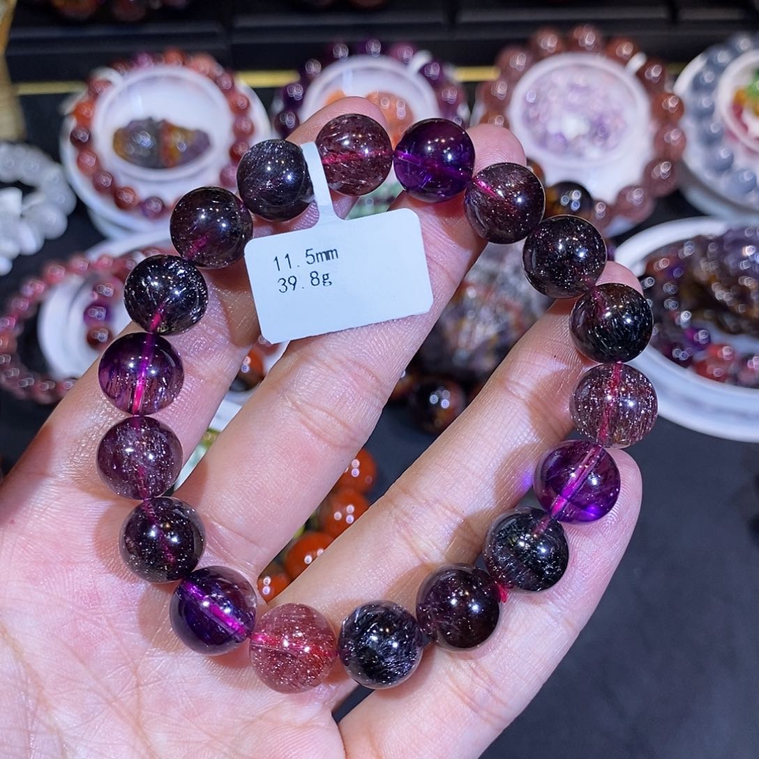 水晶手链未镶嵌11.5mm左右