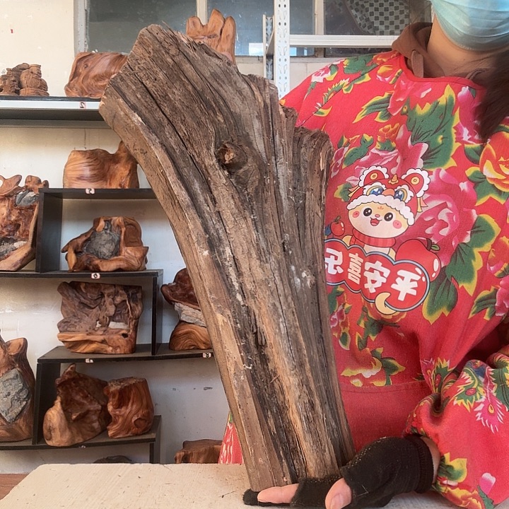 平***安木太行崖柏摆件摆件