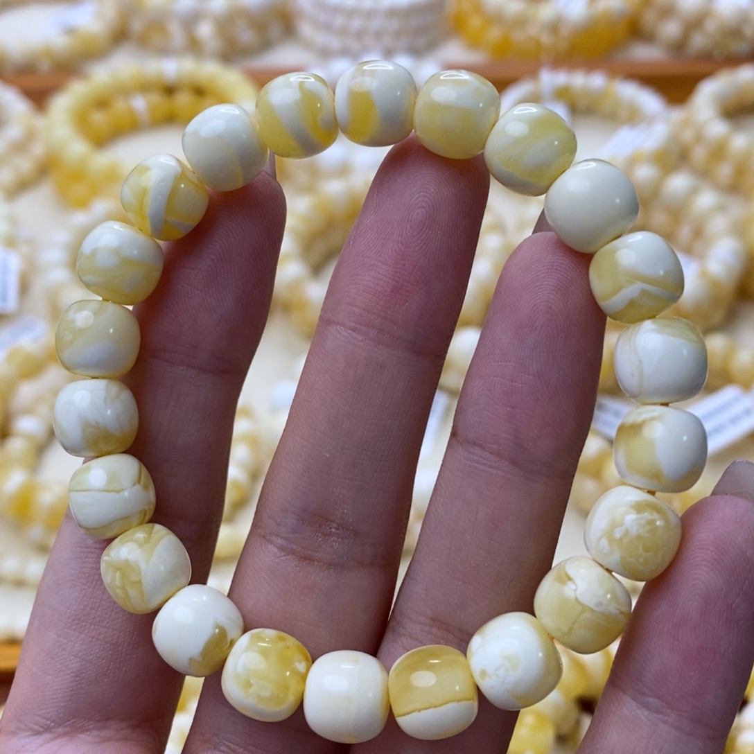 手链琥珀未镶嵌琥珀