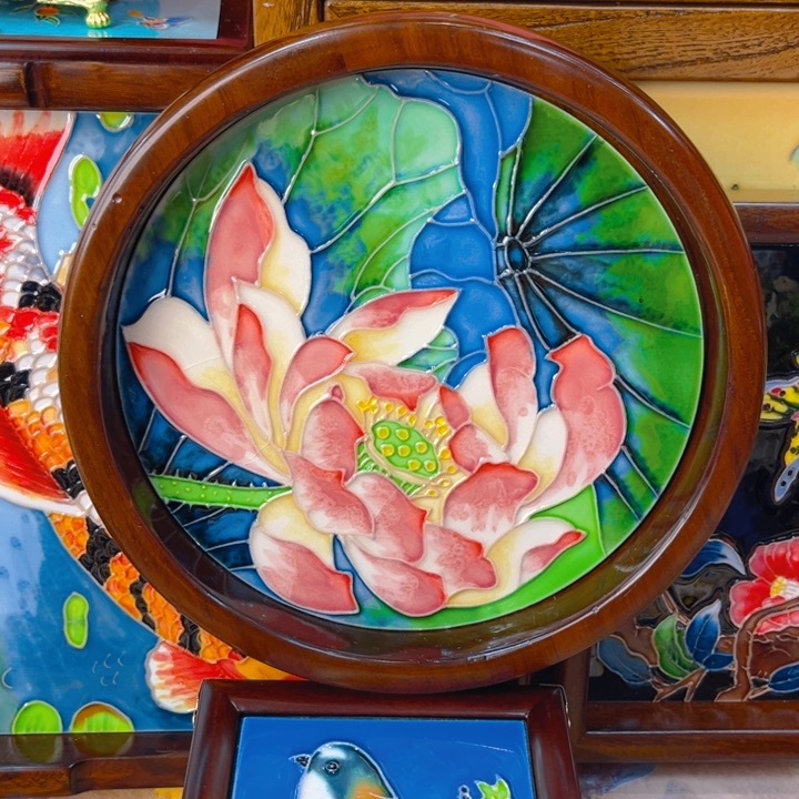 盖子款瓷板画艺术作品