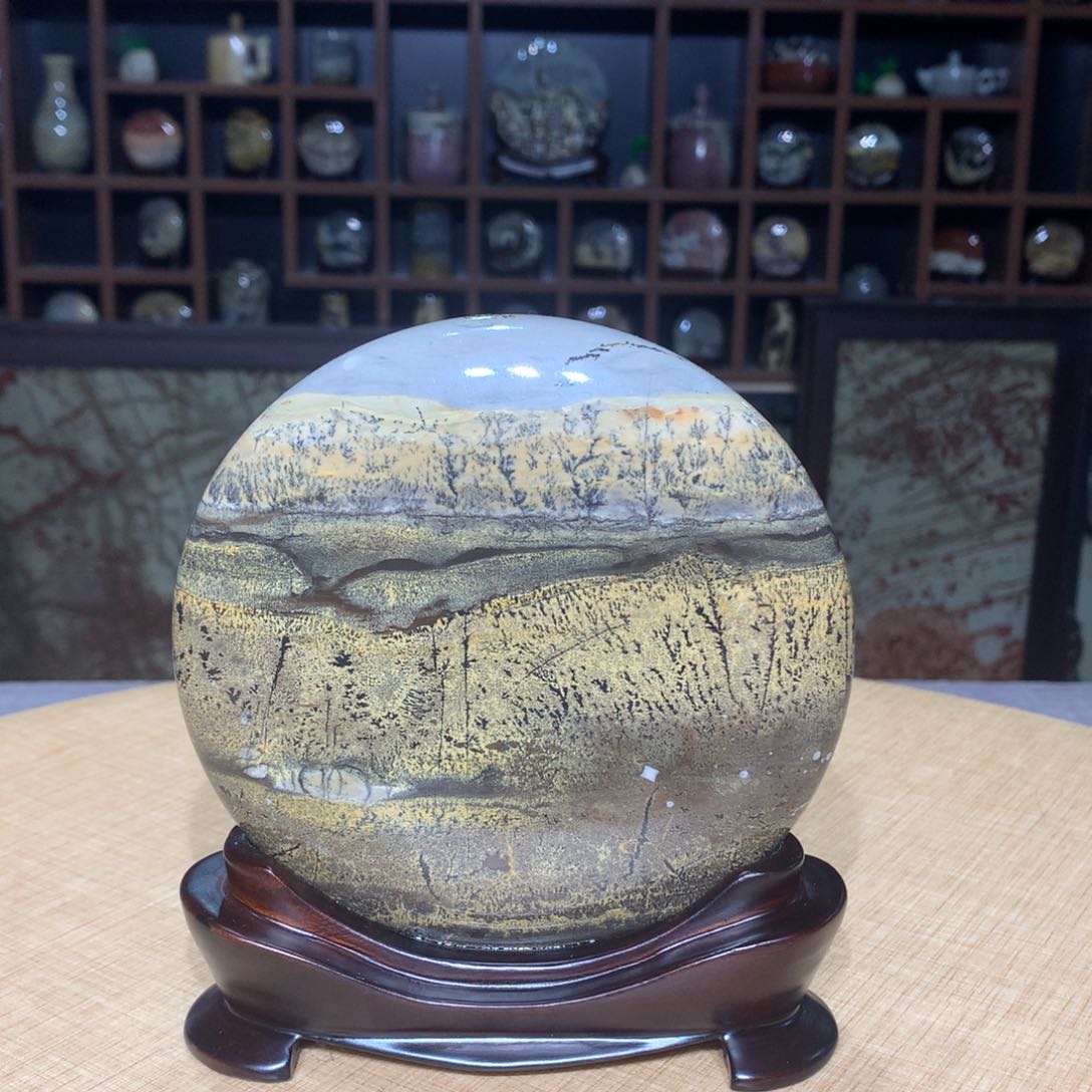 紫砂广西国画石，收藏观赏