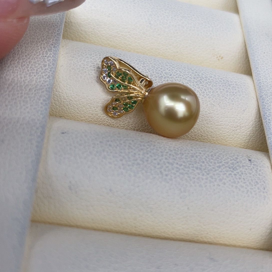 手绳海水珍珠18K金镶嵌