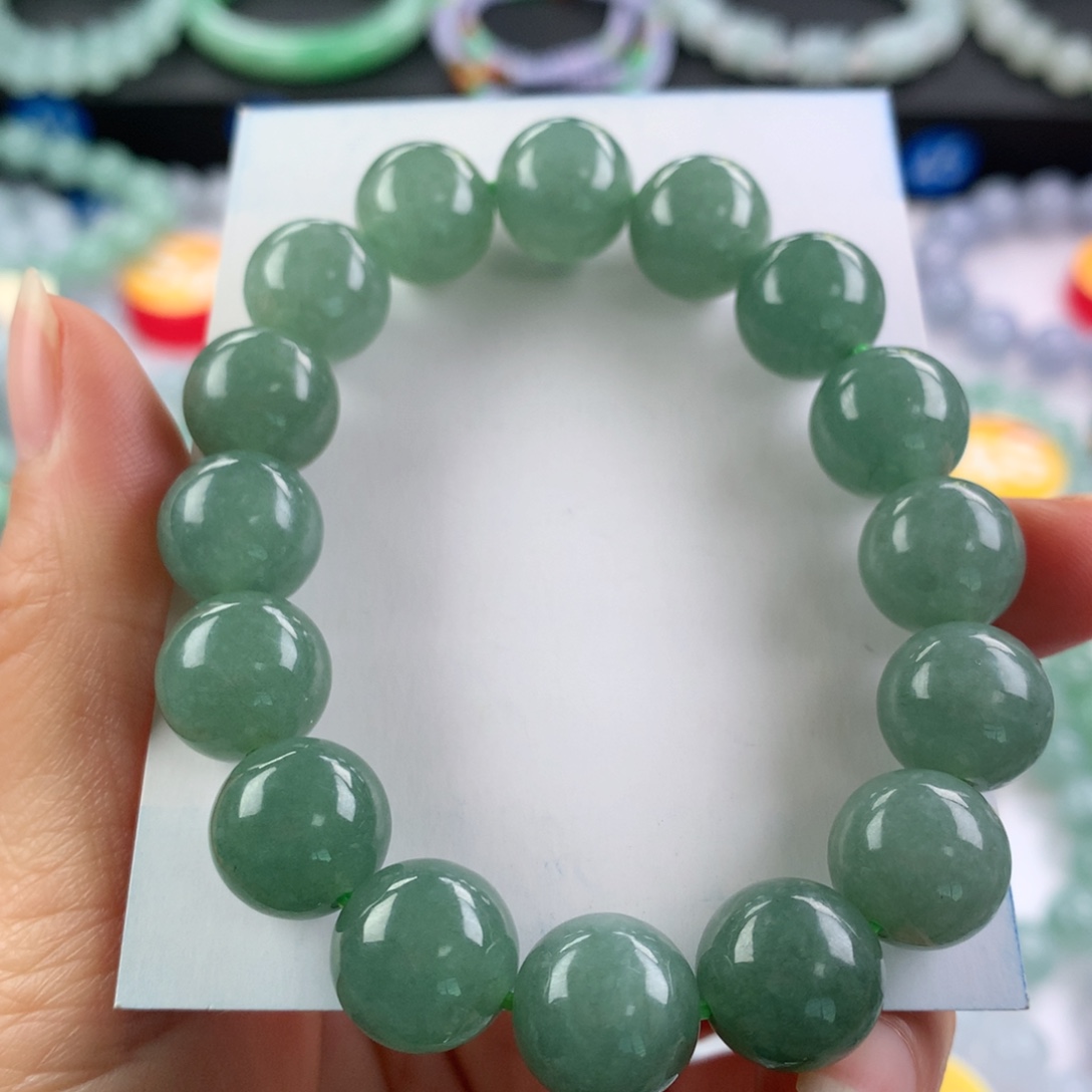 翡翠未镶嵌手链卡12.3