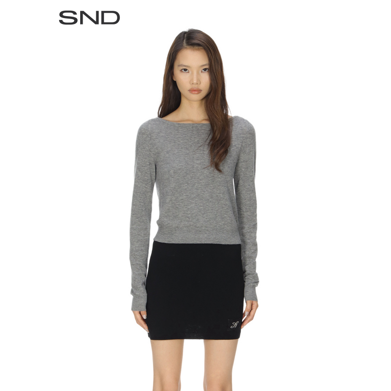 【FOLFALL 设计师品牌】SND AW25 一字领ZZ上衣女款