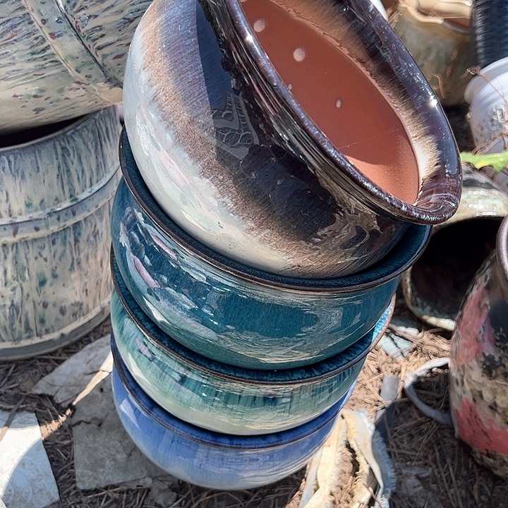 紫泥花盆口18高12福利价。。。。。。。