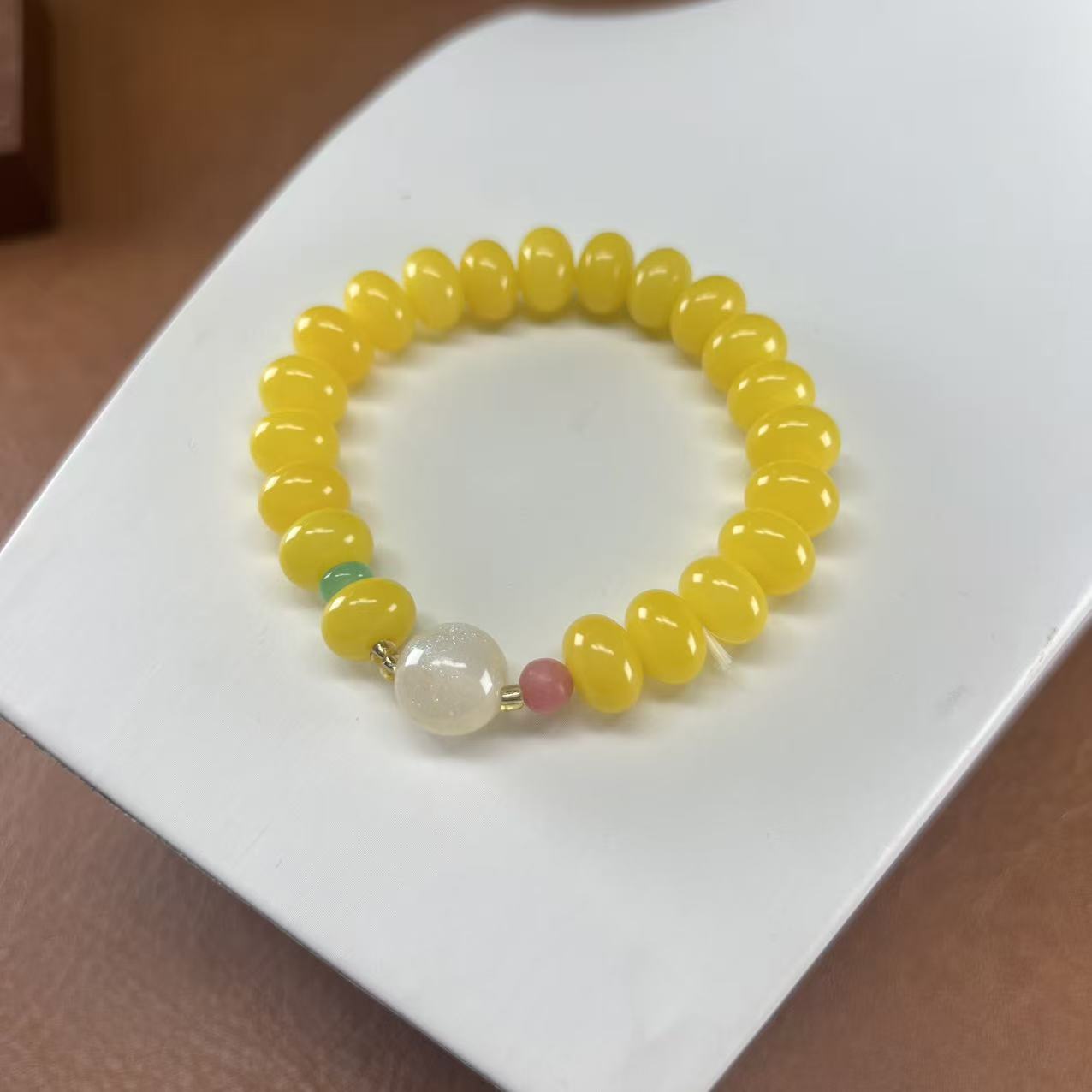 金玉算盘珠菩提11mm手串（无礼盒）391