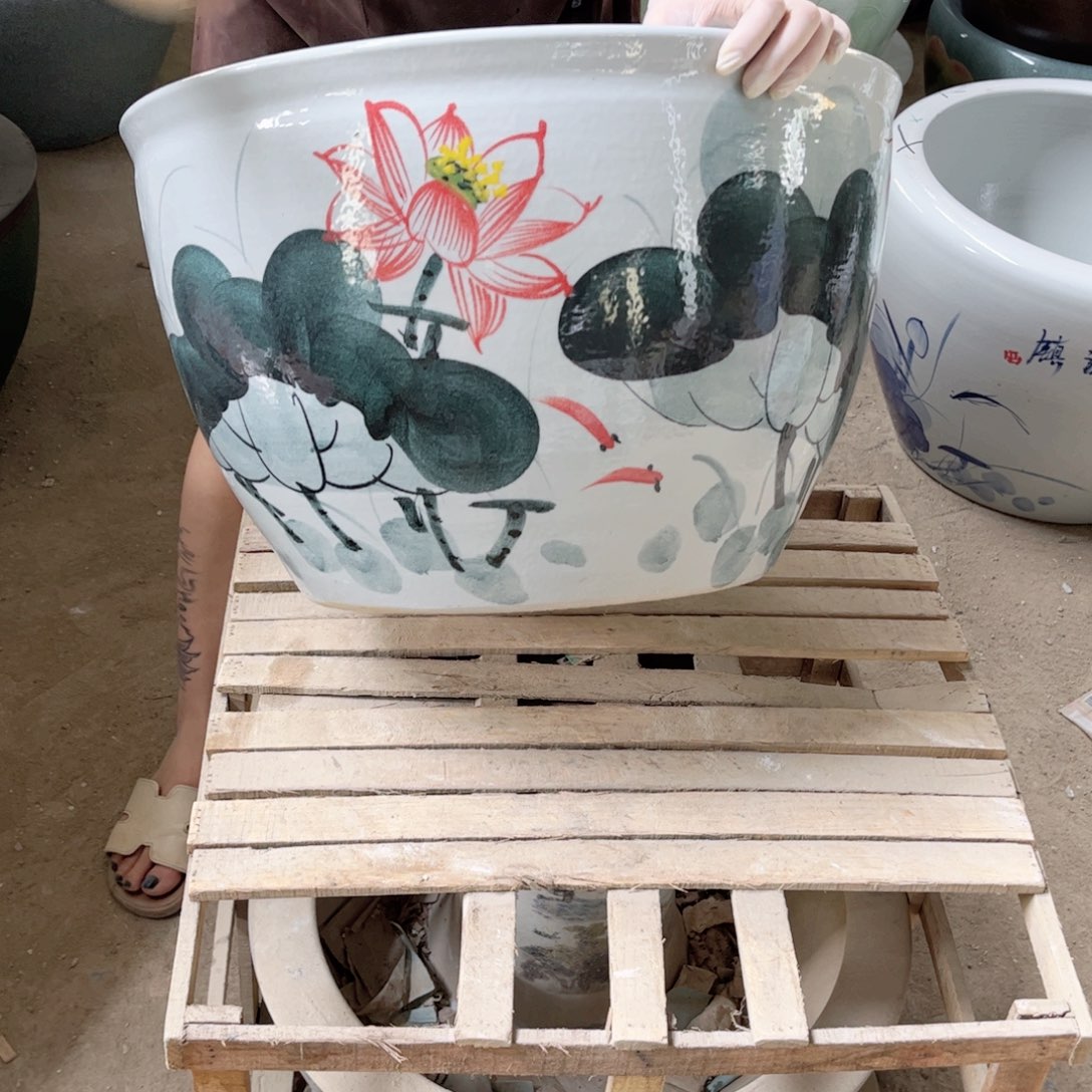 瓷片平口红荷花50.888888888