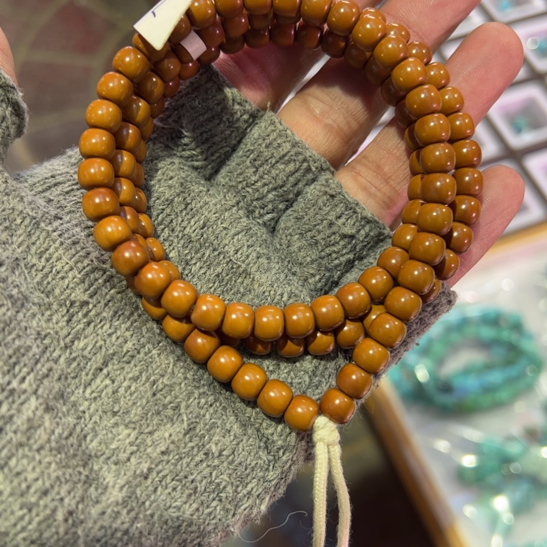 手串橄榄核核尖7m老型老挝料长串