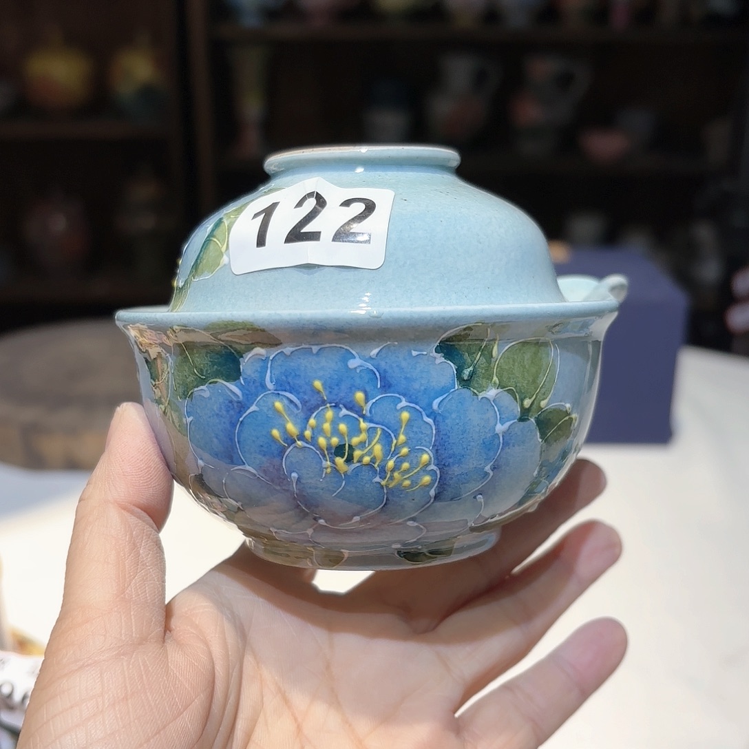景德镇手绘高温釉下彩陶瓷茶具