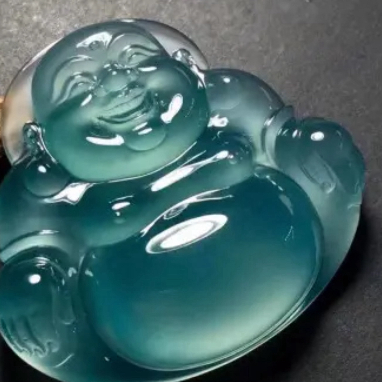 天然缅甸A货佛公满色吊坠