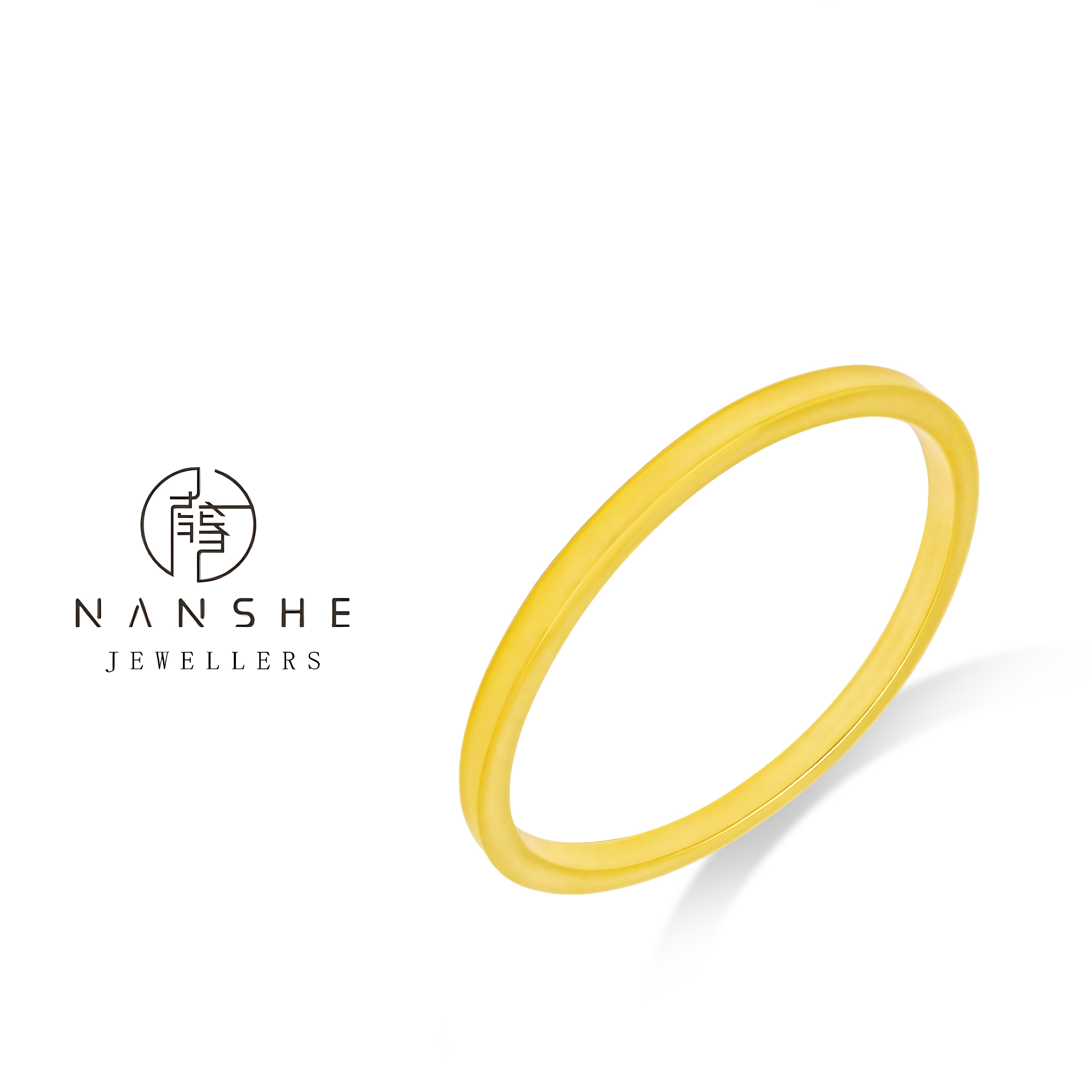 NANSHE/南奢 镀K金新中式古法传承四方平安手镯-L1347