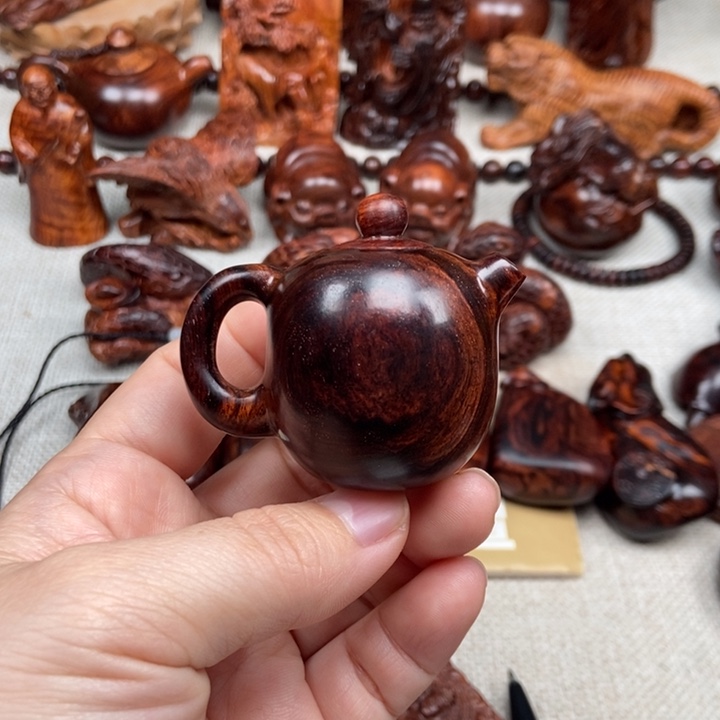 花梨木类端景台老*把把壶