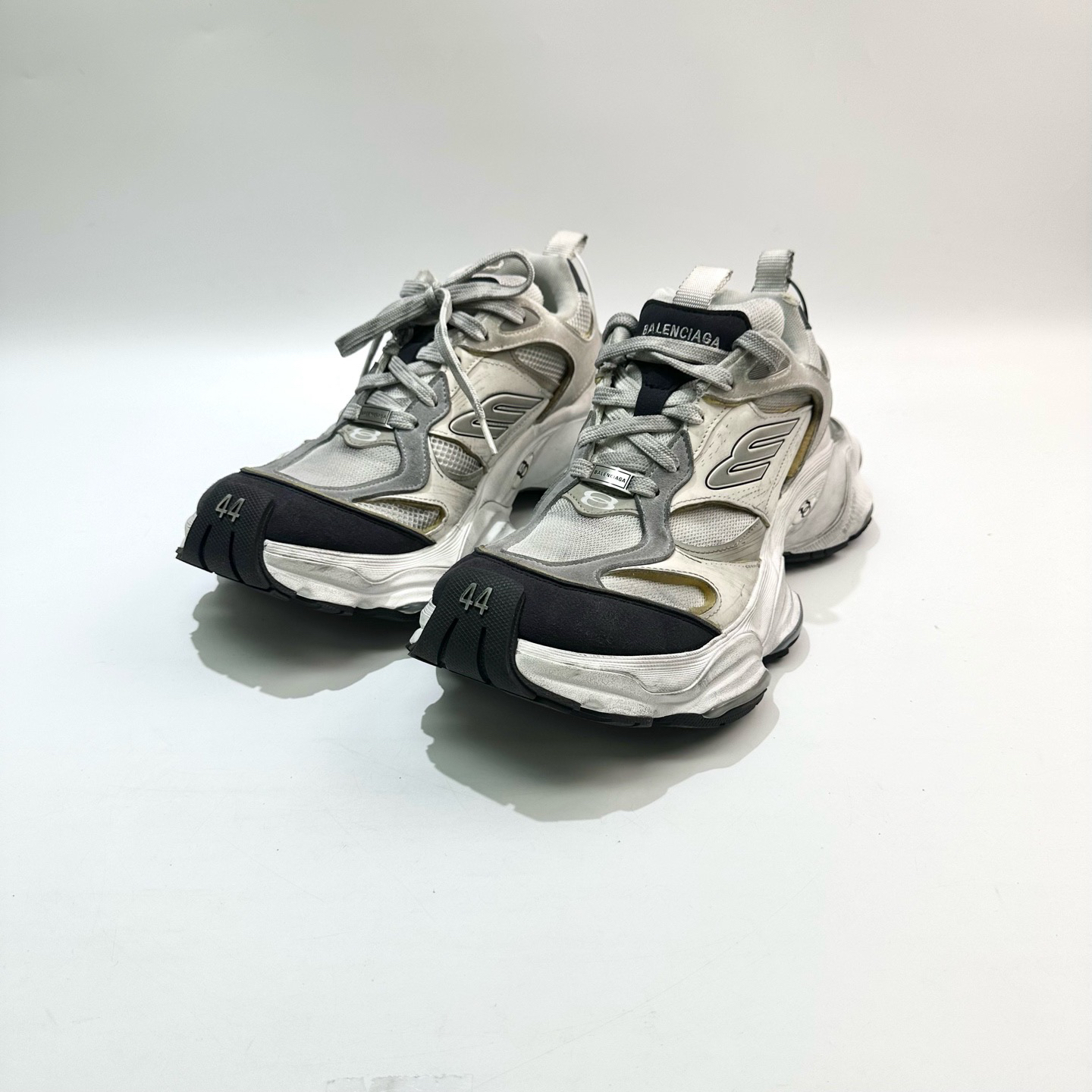 99新 Balenciaga/巴黎世家 44码 黑白Cargo老谢鞋 SY0908