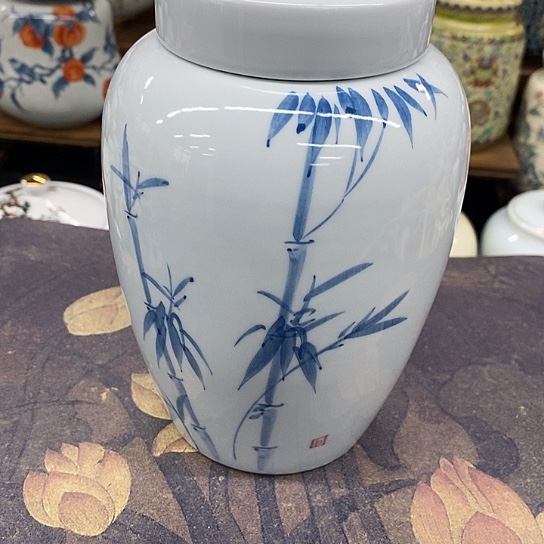 盖子款陶瓷陶瓷茶叶罐密封罐