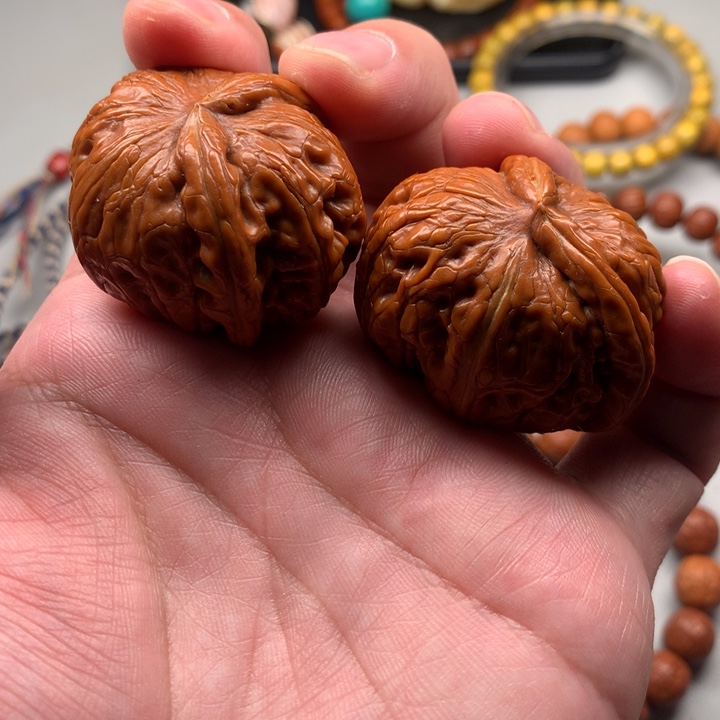 猴头核桃把件核桃手把件
