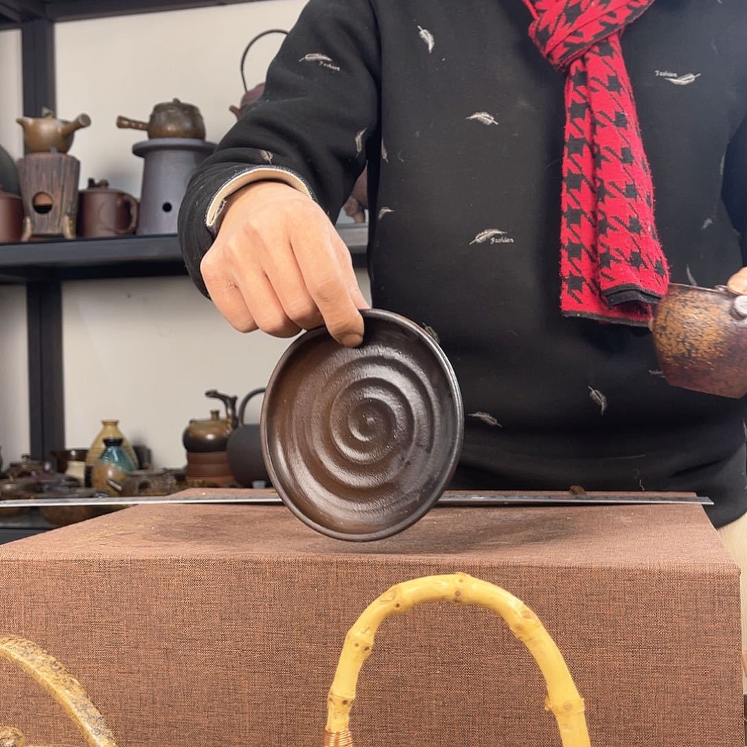 紫泥茶壶紫砂粗陶茶器