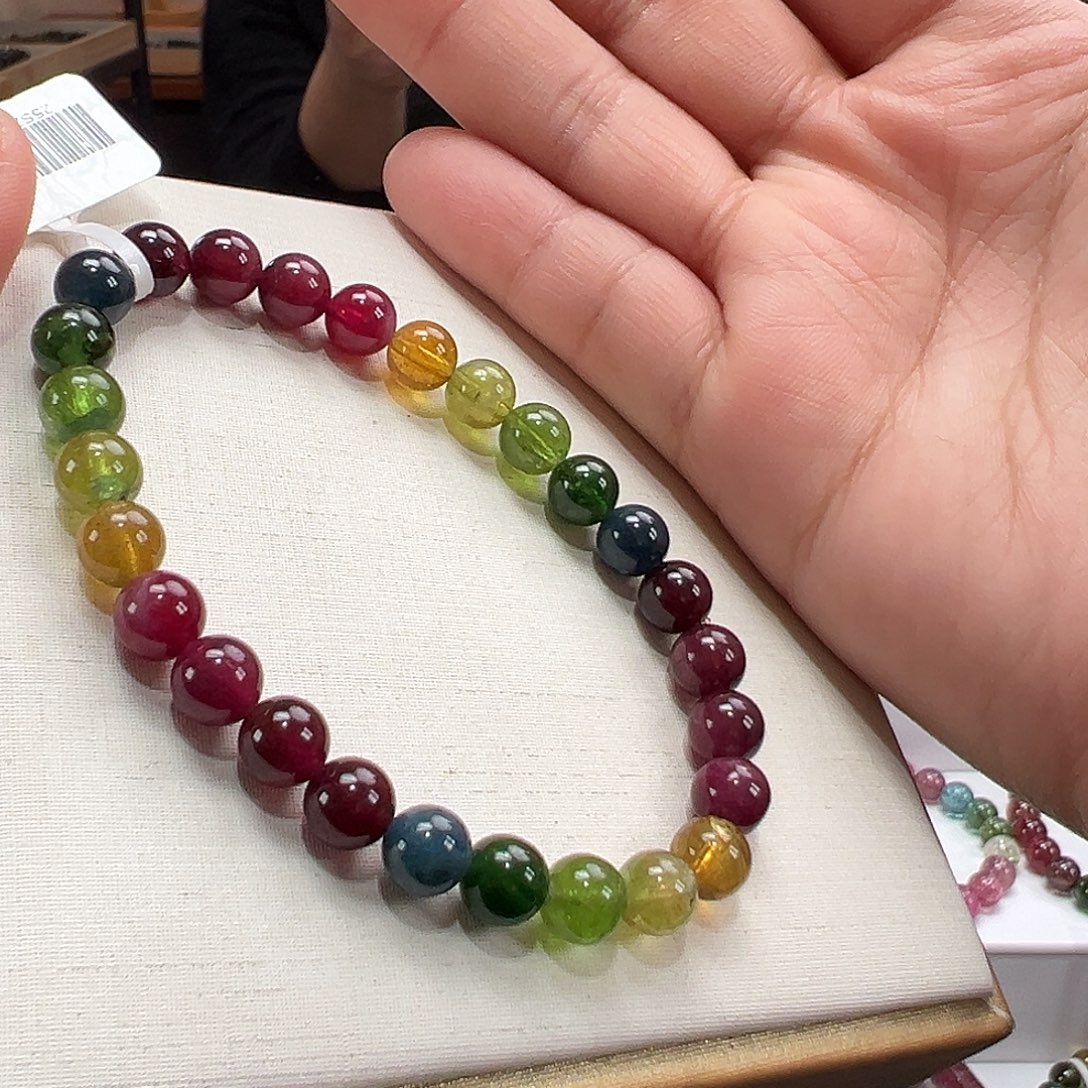 手串碧玺未镶嵌7mmmmmm