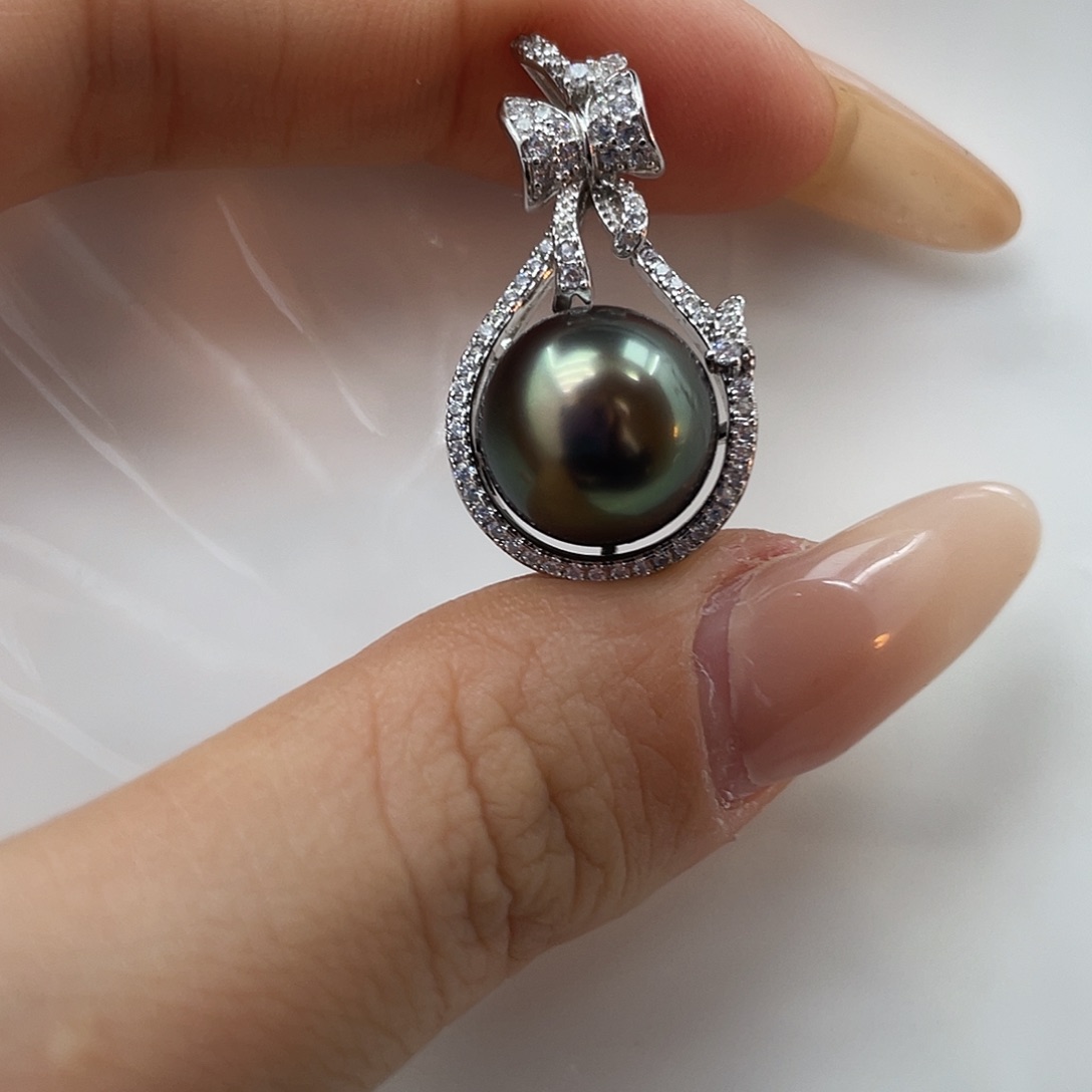 颈饰银S925镶嵌海水珍珠