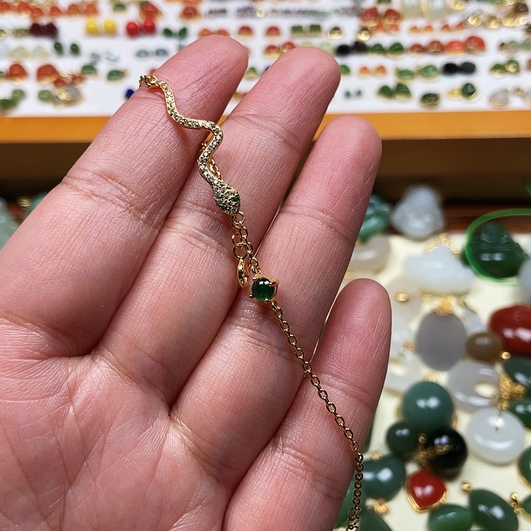 和田玉耳饰银S925镶嵌