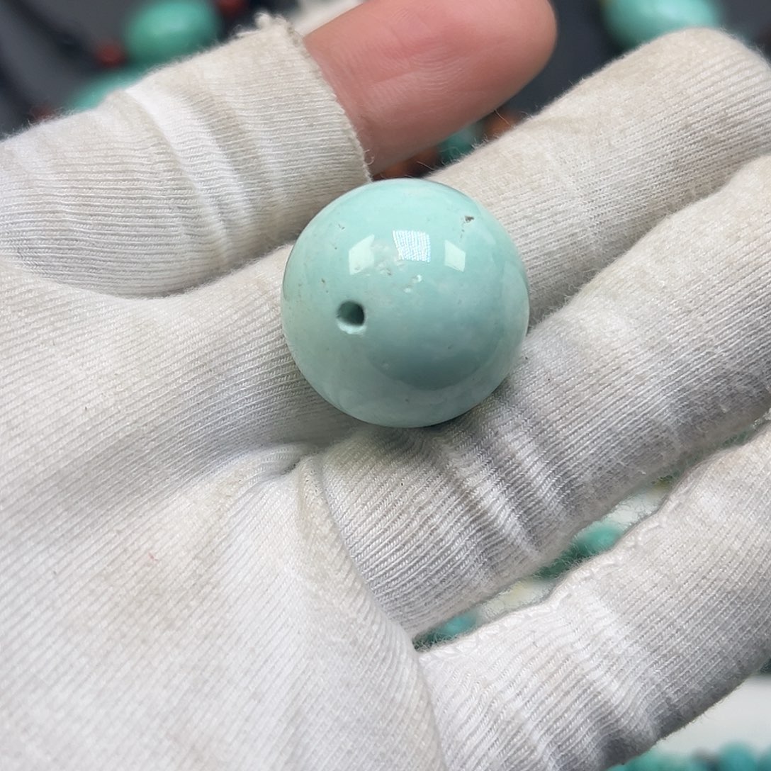 绿松石珠宝奇石未镶嵌老*