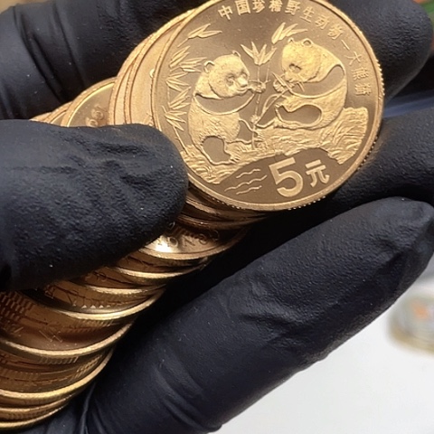 其他普通金属大熊猫双镜面卷拆单枚，，。