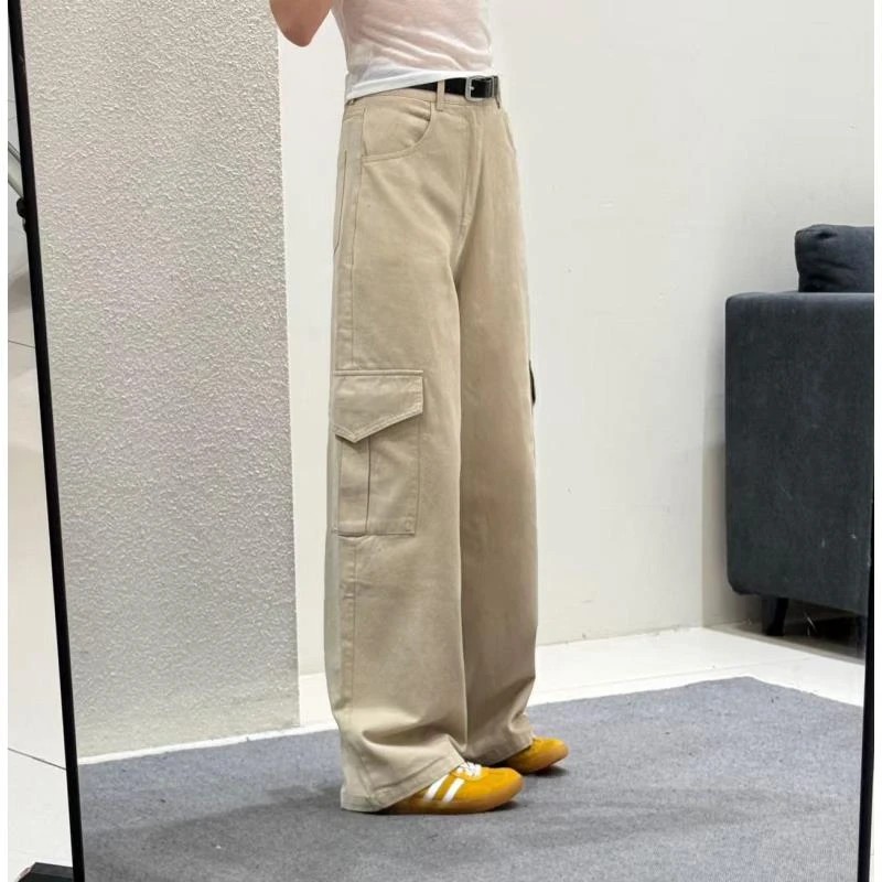 娜娜自制【报恩工装裤】夏款2025阔腿宽松美式显瘦休闲洗水