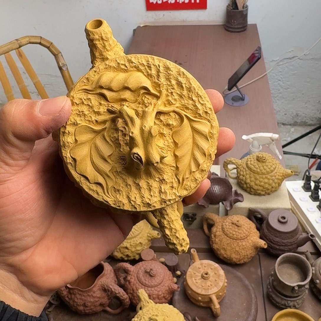 紫砂茶壶宜兴紫砂全手工汉瓦供春壶200cc