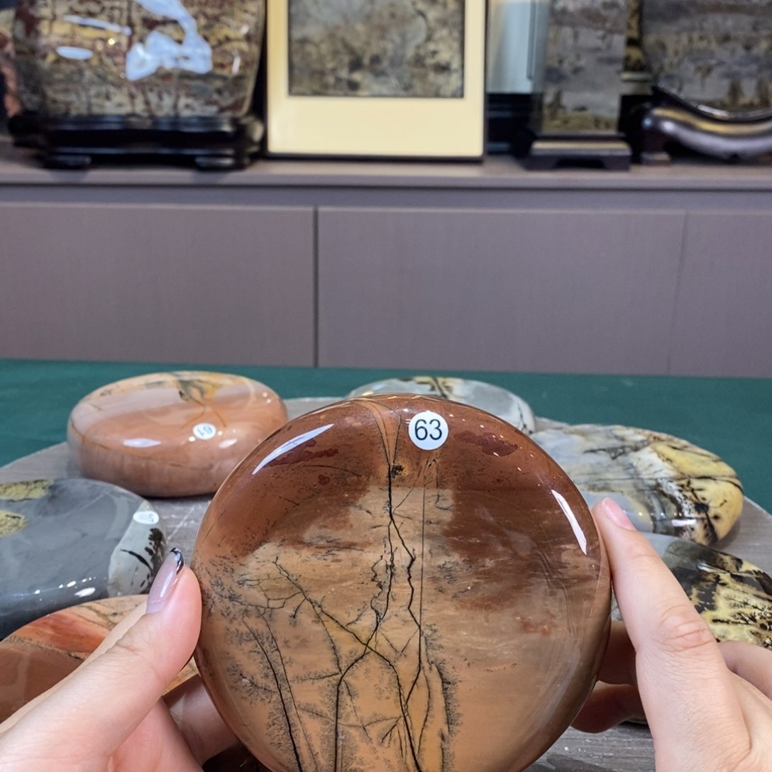 石材广西国画石草花石
