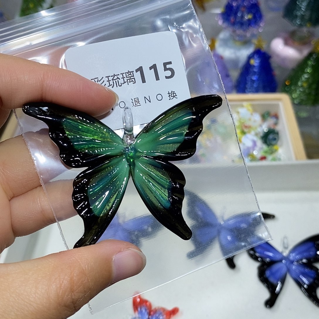 上****颈饰玻璃115蝴蝶一个