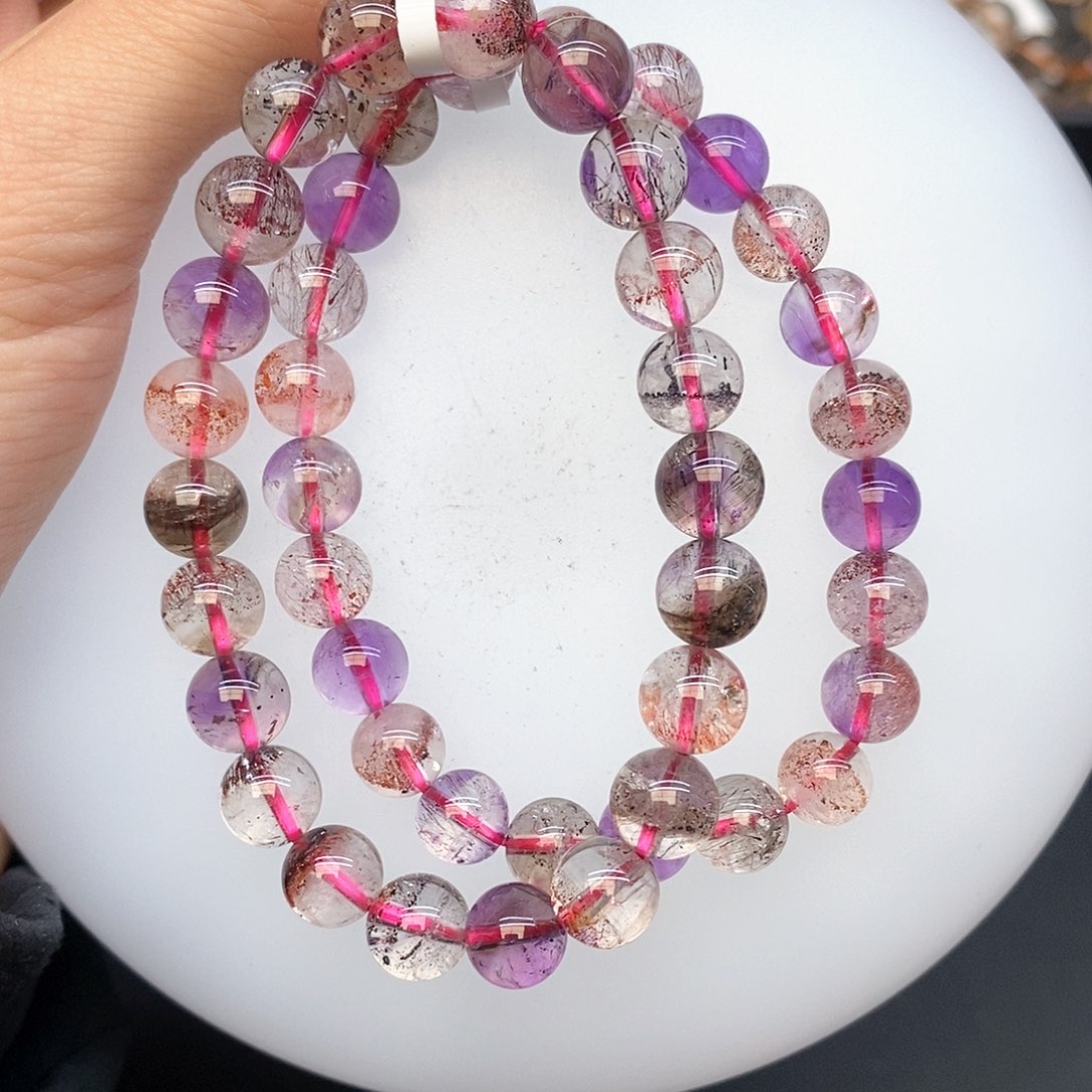 水晶手链未镶嵌18仙女超七8mm多样性发其一