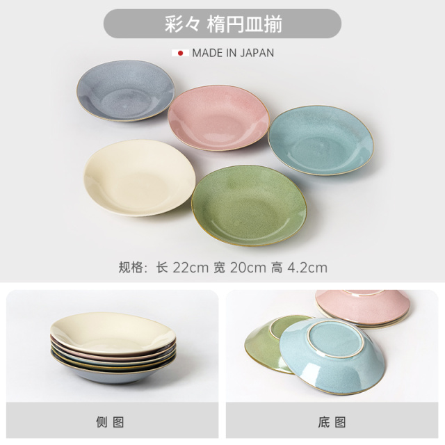 HASAMI-YAKI/波佐见烧波佐见烧多色大盘手工杯碟家用创意手绘日式