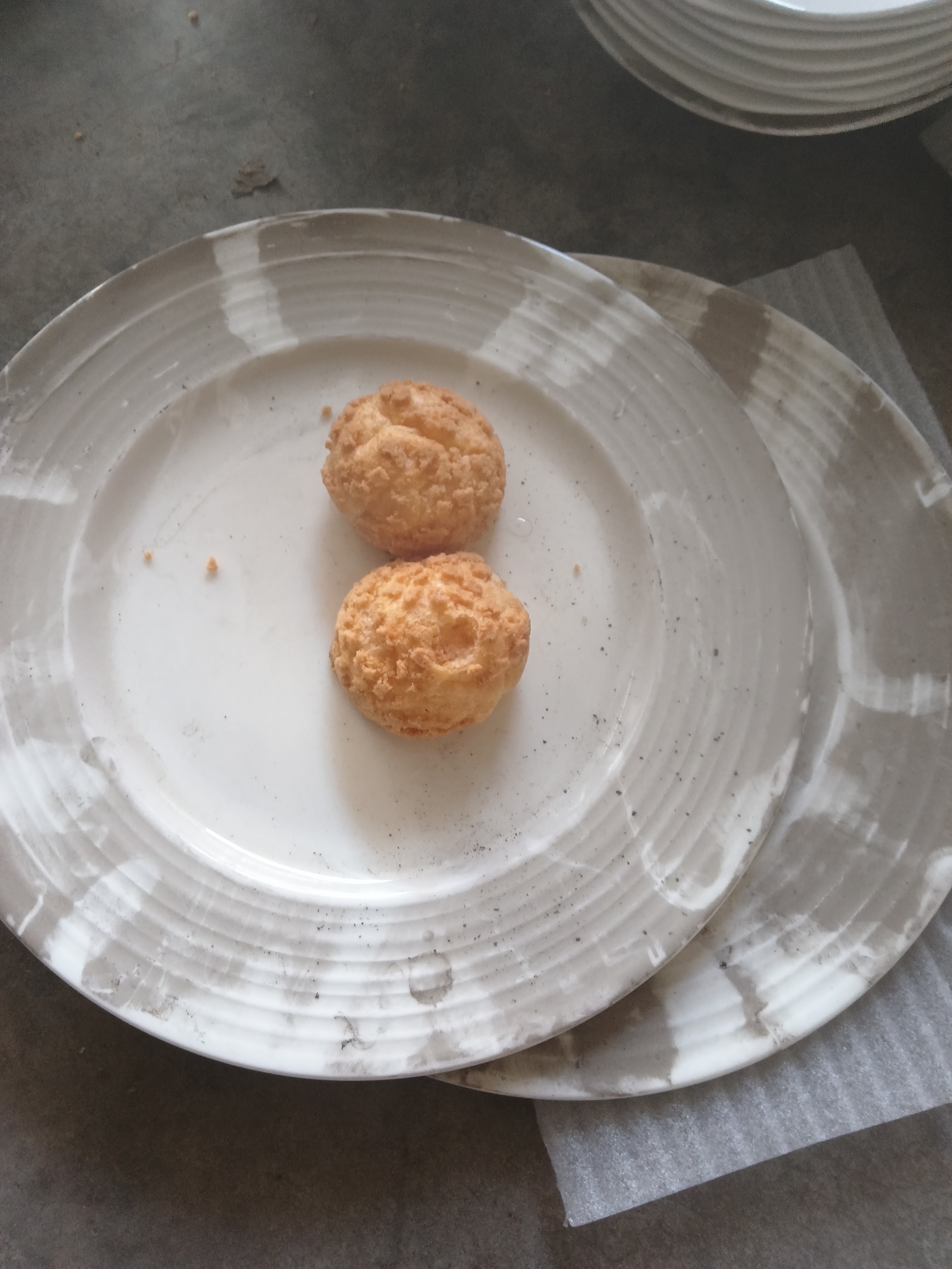 国营尾货骨瓷外螺纹盘一对微瑕