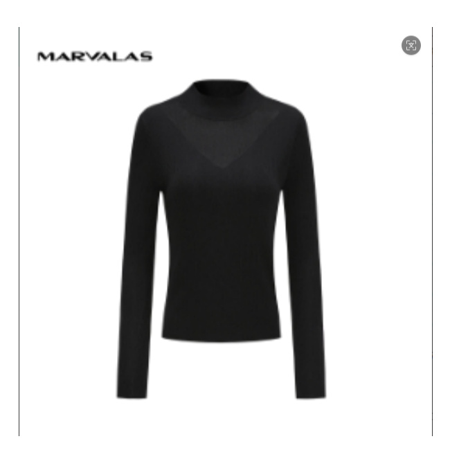 【小熊专属】圆领针织毛针织衫打底衫设计师黑色高领百搭M733307670