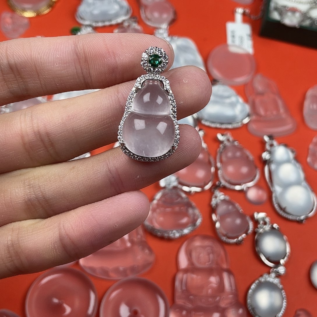 石英质玉颈饰银S925镶嵌A****静