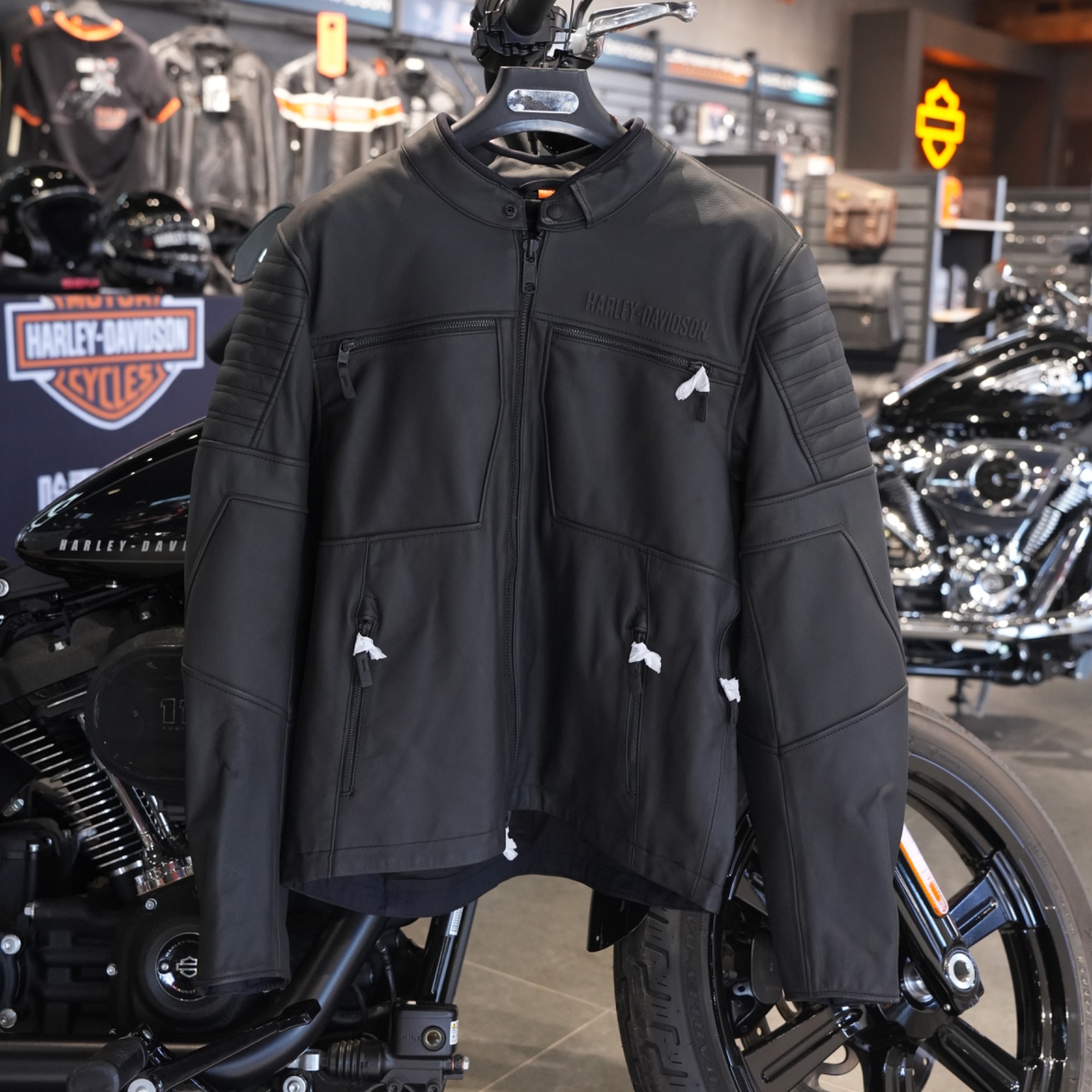 哈雷戴维森男士25款骷髅皮衣98004-25VM