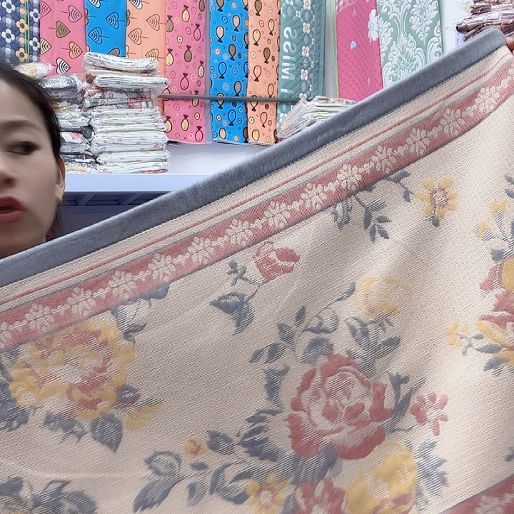 棉国色牡丹灰色纯棉