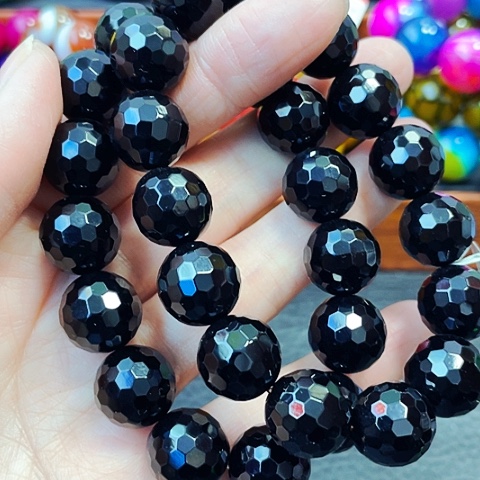 玛瑙/玉髓手链未镶嵌黑灵芝