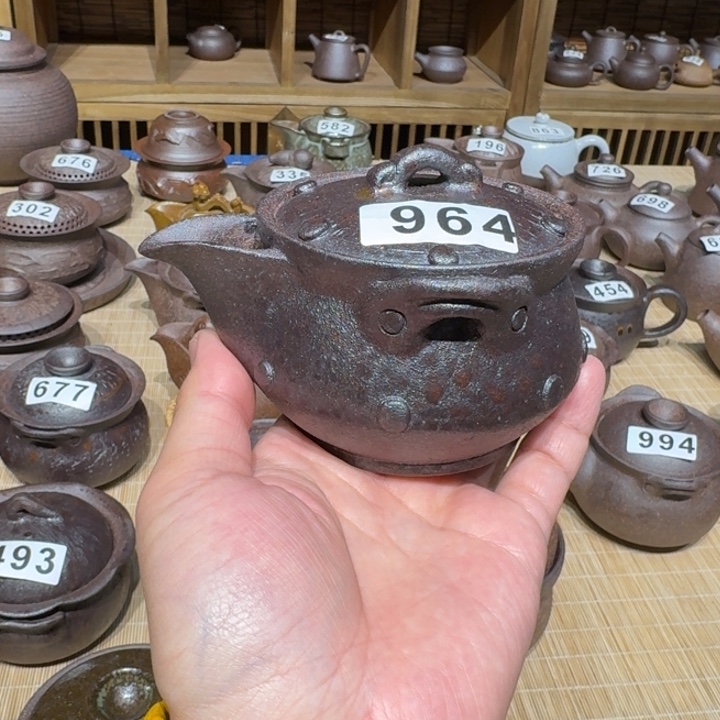 杯粗瓷茶具素胎无釉盖碗